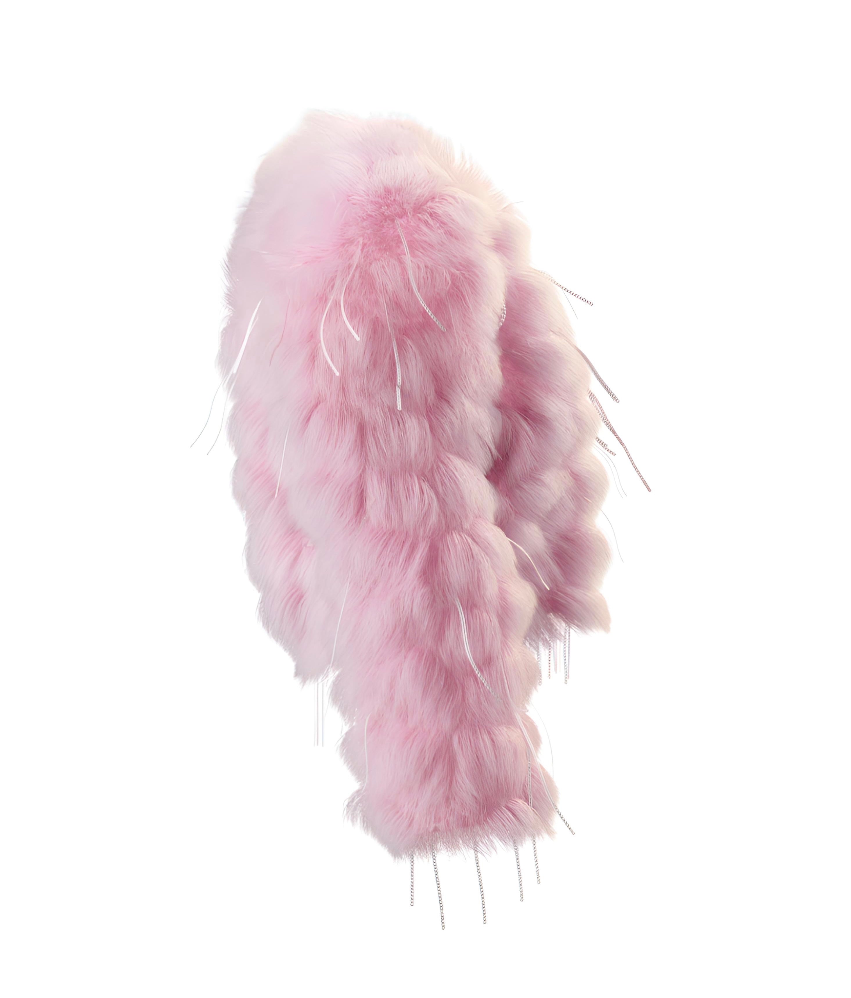 Celeste Fur Pompom Jacket
