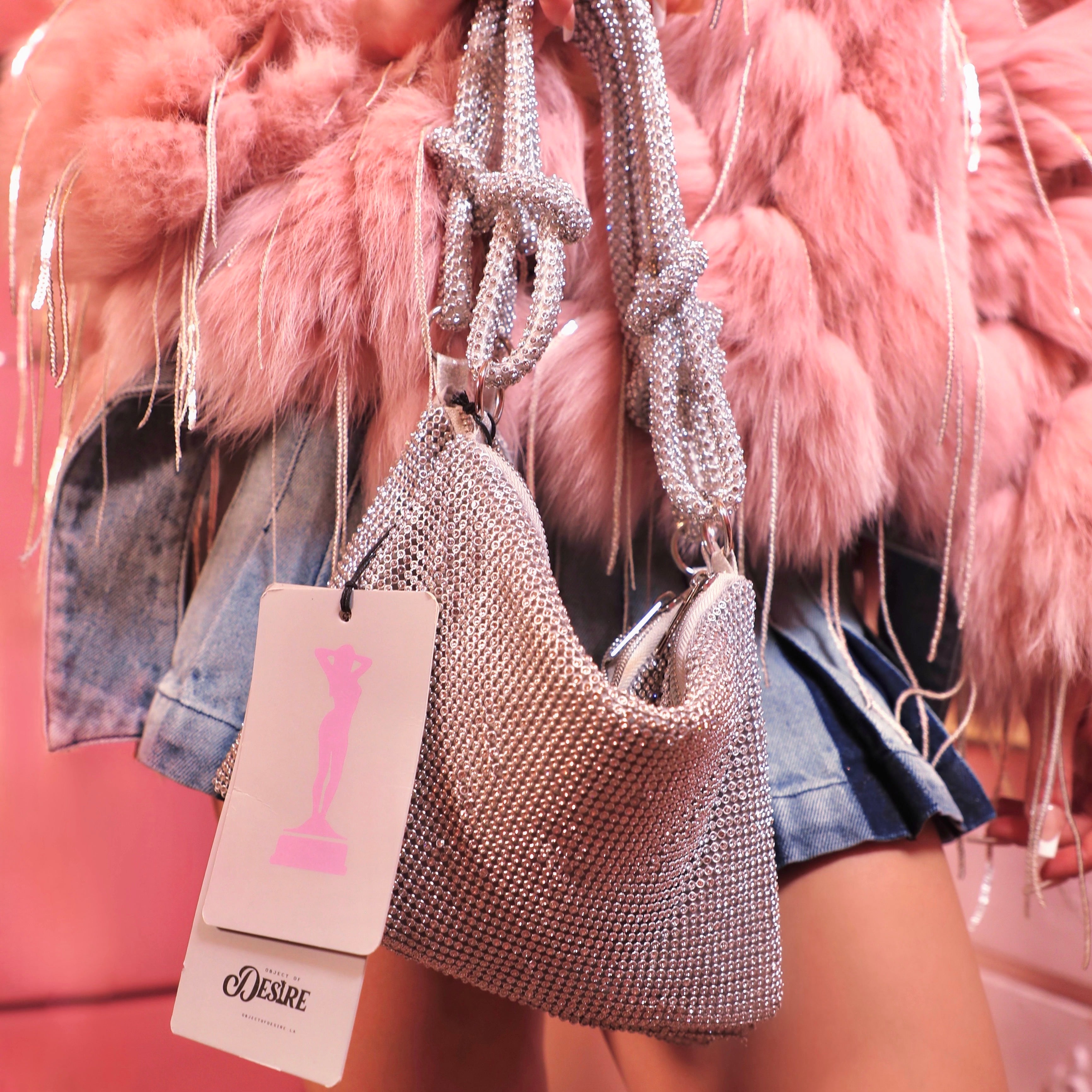 Celeste Rhinestone Shrug Bag