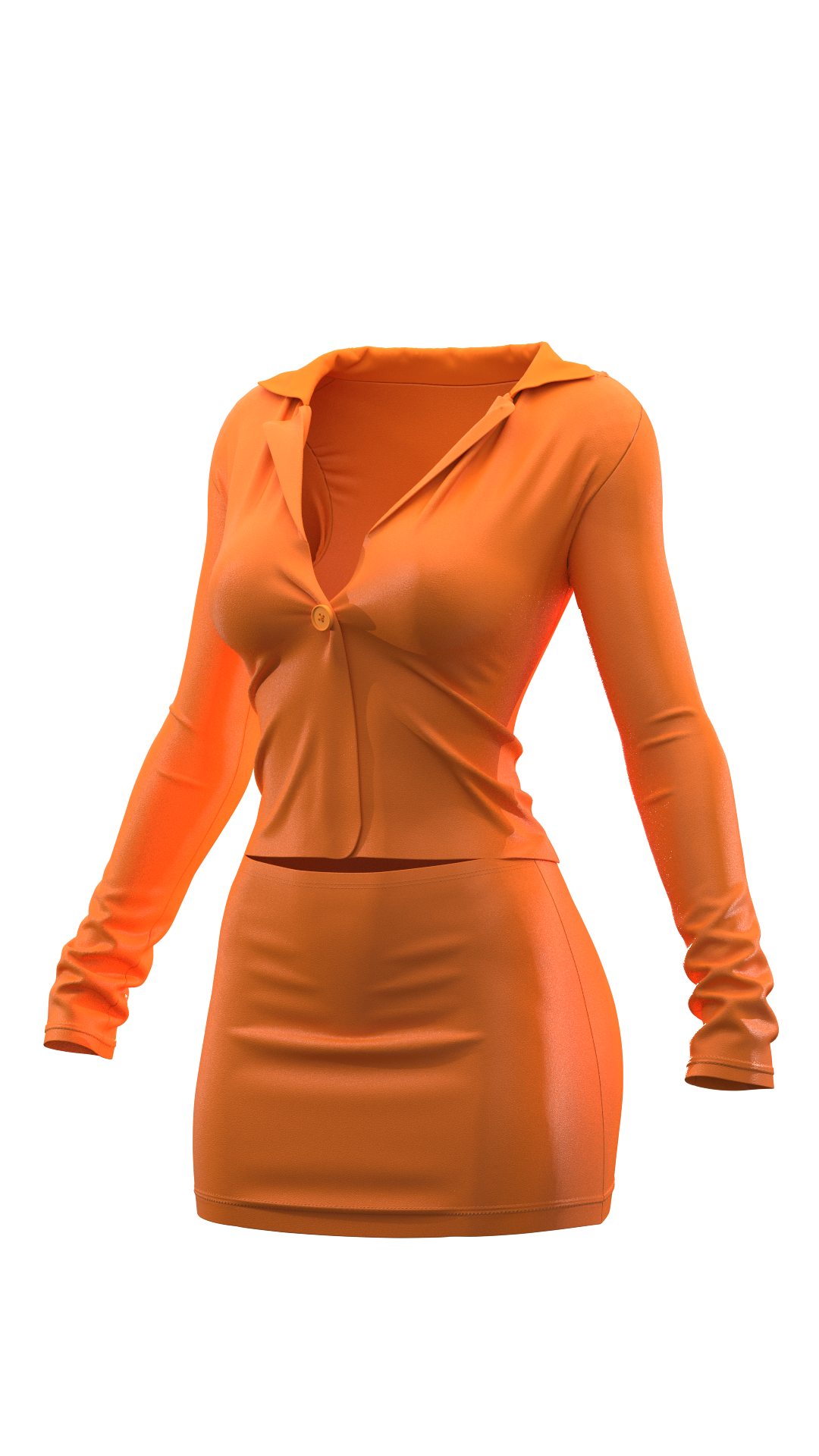 Cora Buttoned Skirt Set